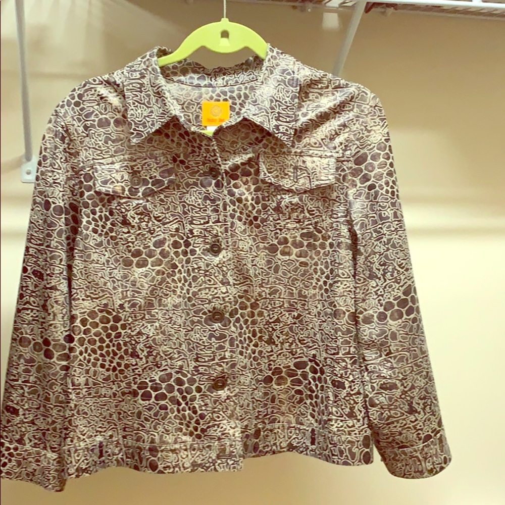 Women’s animal print blazer size 14 - pre owned